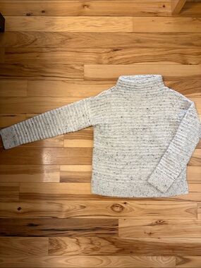 Women’s Madewell Donegal Belmont Speckled Ribbed Mockneck Sweater (XS)